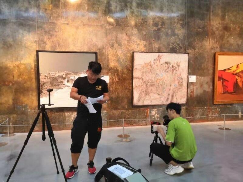 第十三屆全國美術作品展覽綜合材料繪畫作品展現(xiàn)場